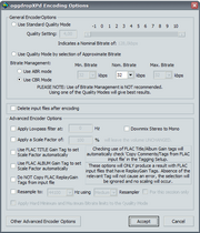 Setting your encoding options