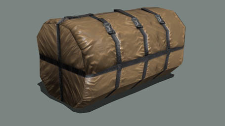 File:Land Sleeping bag brown folded F.jpg