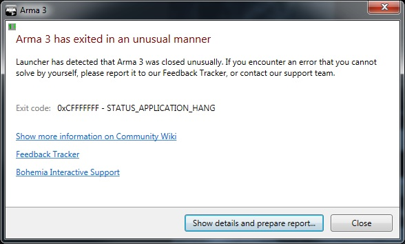 arma 3 steam api init failed error message